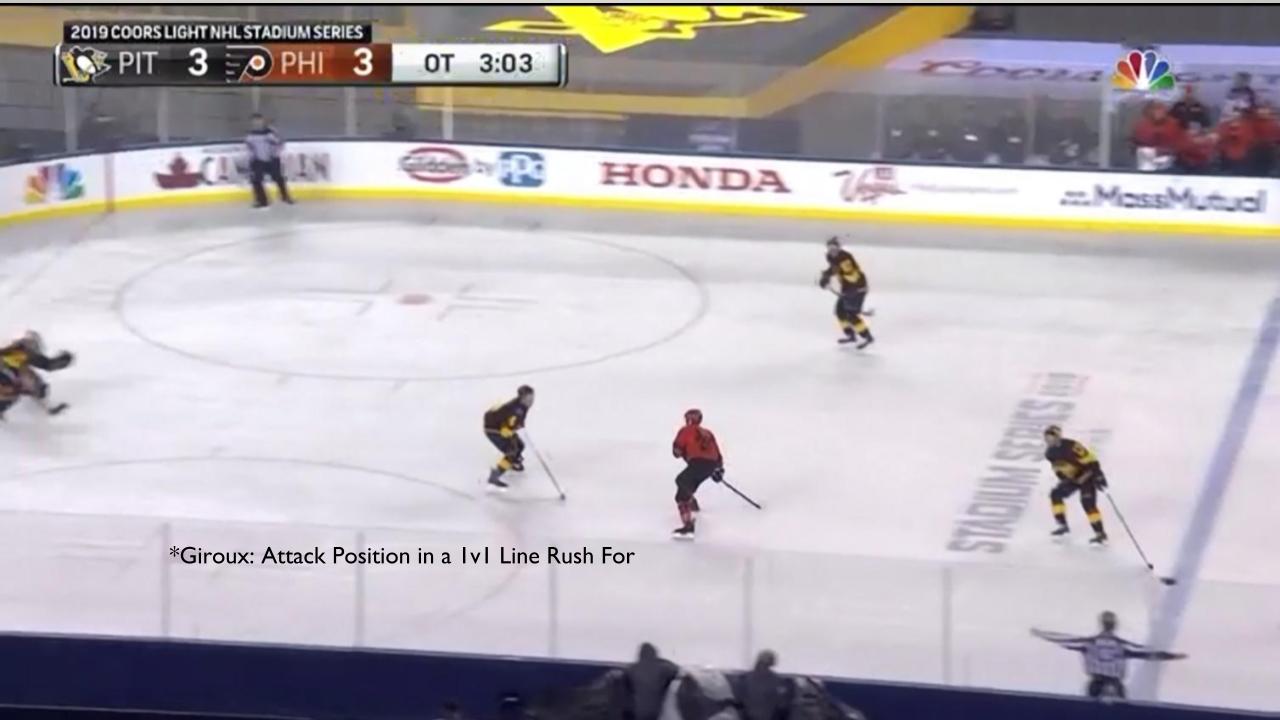 Giroux in attack position